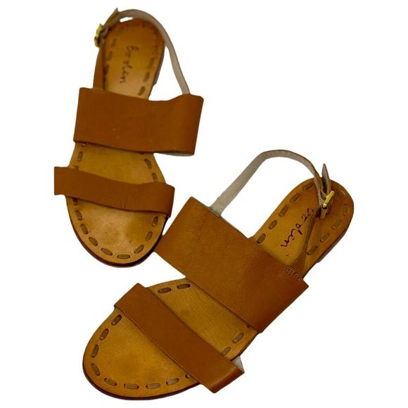 Boden Serrana Light Brown Leather Sandals Size 38 - Picture 2 of 7